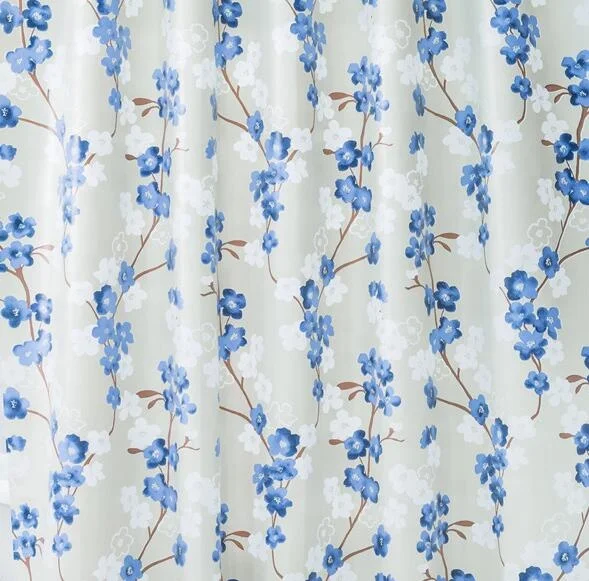 Amazon hot selling custom printed plastic vinyl shower curtain