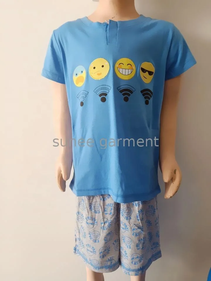 Custom grey summer mens pajamas