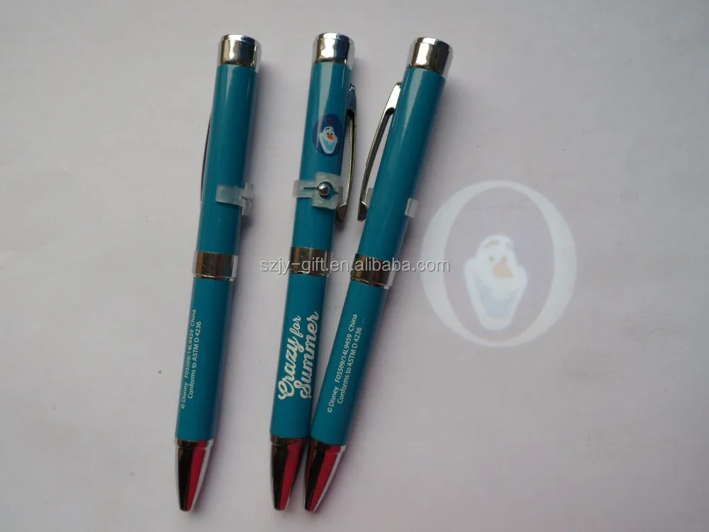 Multi-functional Projector Logo Advertising Metal Pen with LOGO customized and Free Sample available