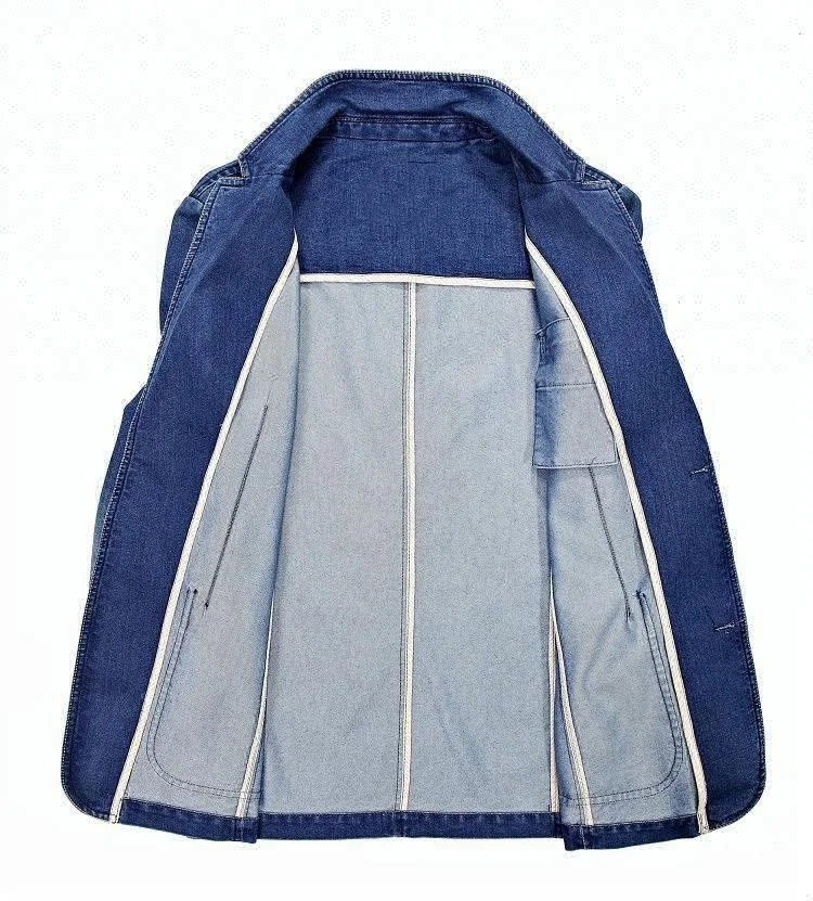 
 Прямая поставка с фабрики D & S, винтажная темно-синяя джинсовая куртка, образец стиля, Мужской Блейзер, костюм, куртка  
