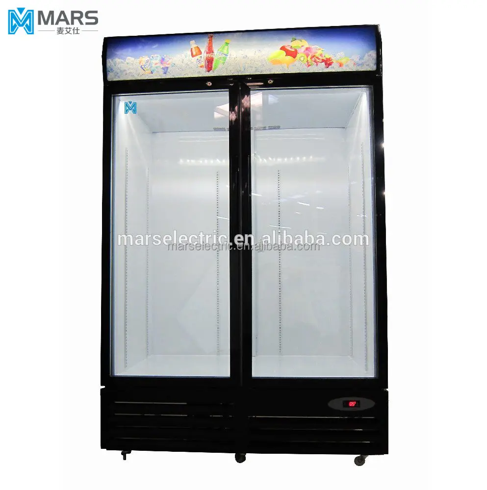 hot sale LC-1008F MARS 1008Liters fan cooling vertical showcase cooler / display cooler
