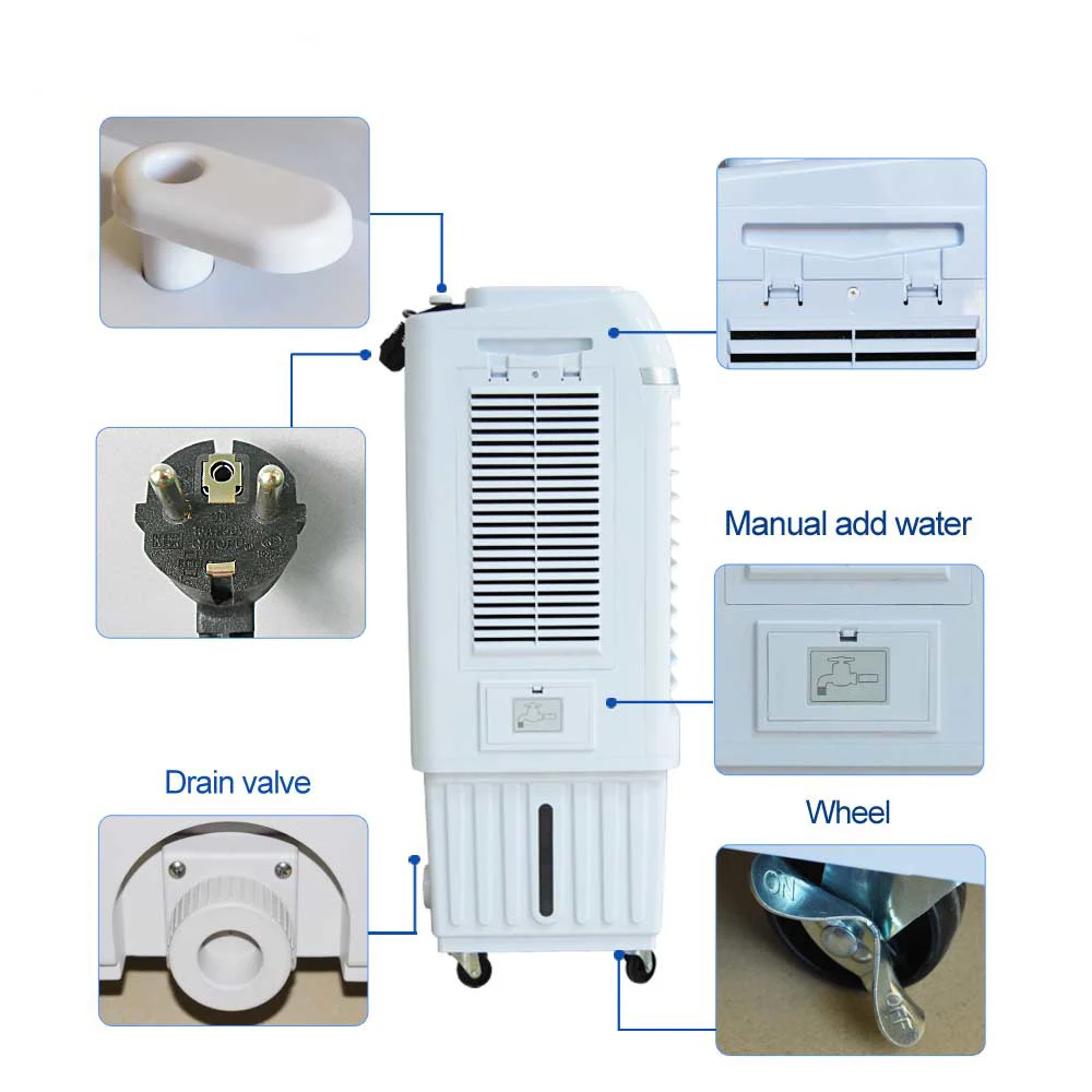 
New design portable air cooling evaporative water air cooler 