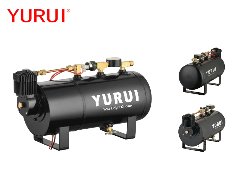 Сверхмощный пружинный компрессор 12 В, компрессор с бортовым воздушным баком, автомобильный воздушный компрессор
