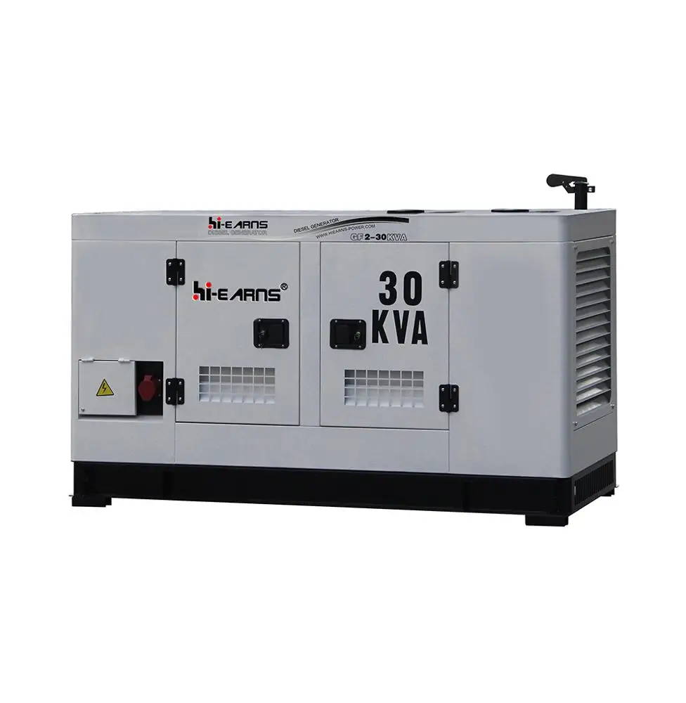 New model 30 KVA 24KW white color emergency power diesel generator price