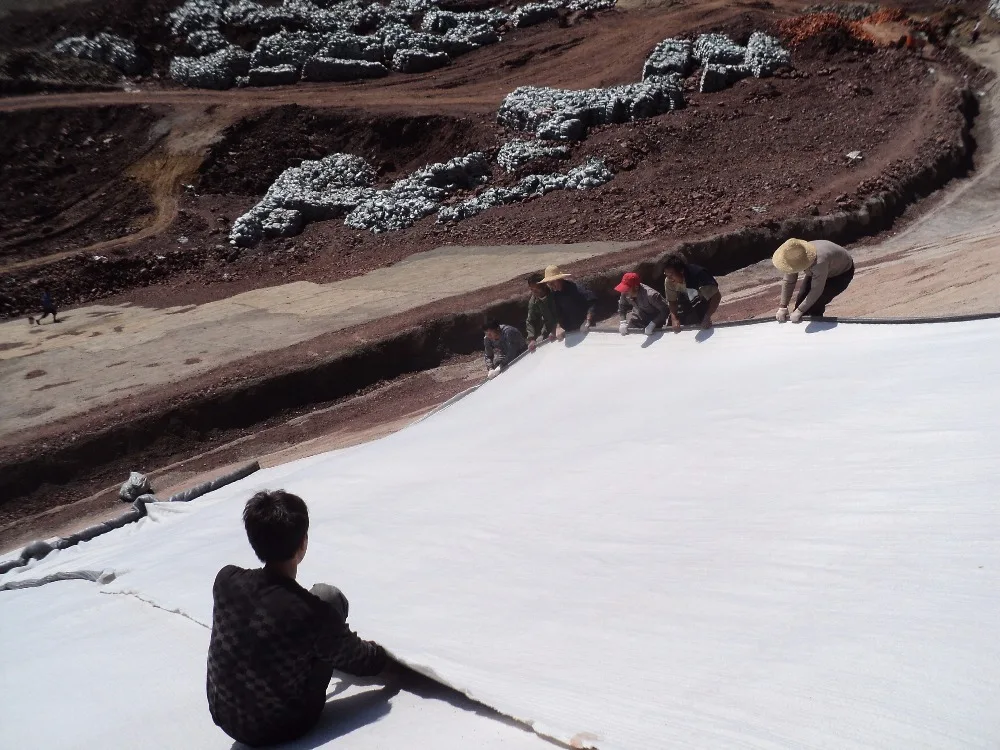 
Non Woven Polyester Polypropylene Fabric Geotextile 