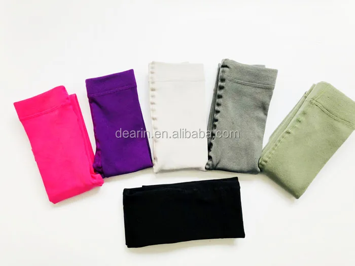 
DYLM-0981 Multiple Colors Microfiber Warm Thermal tights brushed Fleece Lined thick footless tights Leggings for baby and Girls 