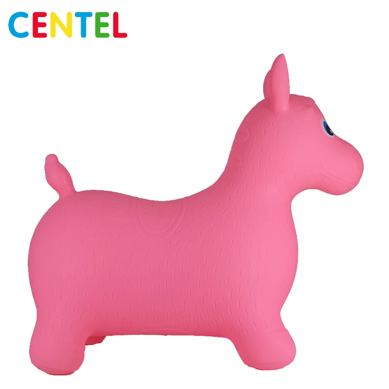
Kids Environmental Soft PVC inflatable bouncy horse skippy animal toy 