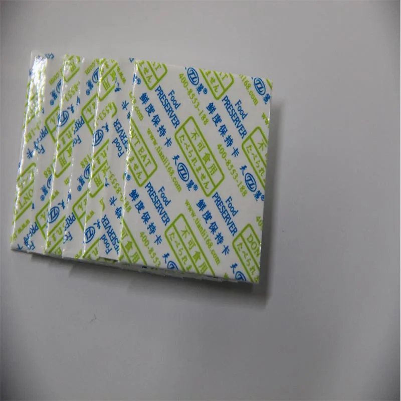 Tianli Factory Food Preservation Card (alcohol) Suitable For All Market To Preserve Products