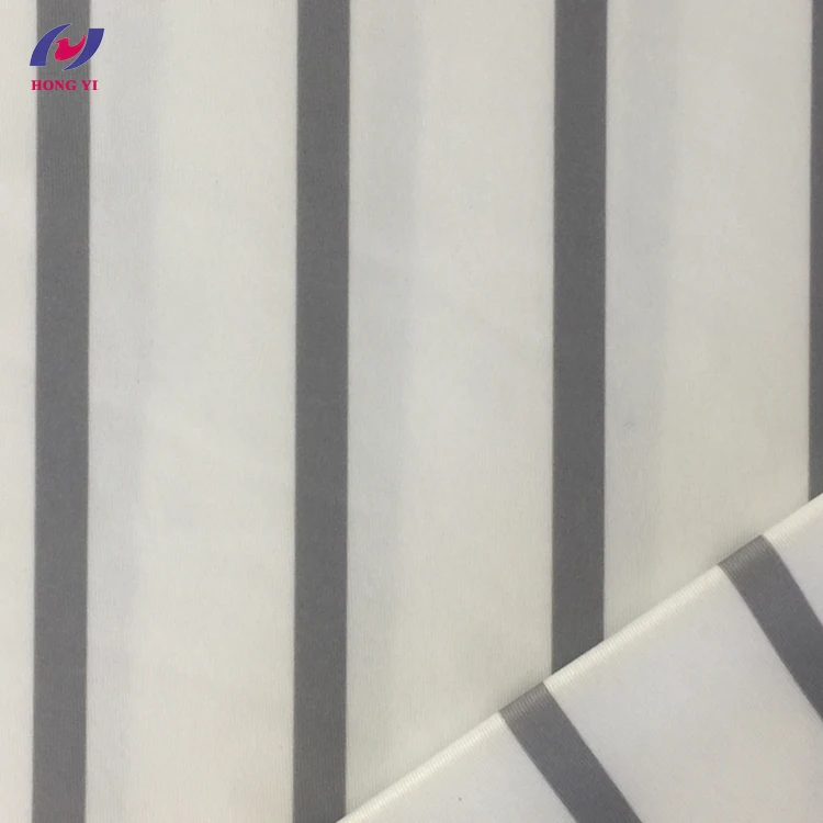 4 Way Stretch White Polyester Spandex Lycra Swimwear Fabric
