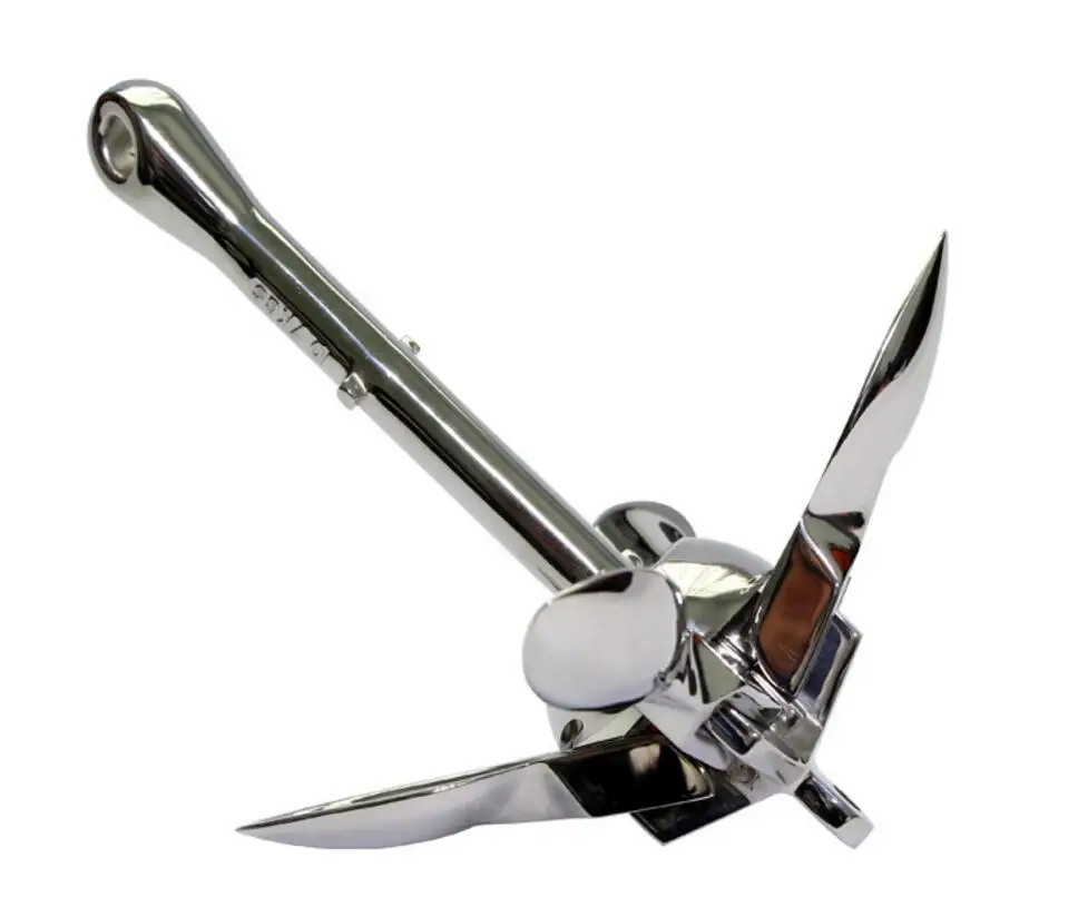 Stainless Steel Marine Boat Folding Anchor 0.7 kg