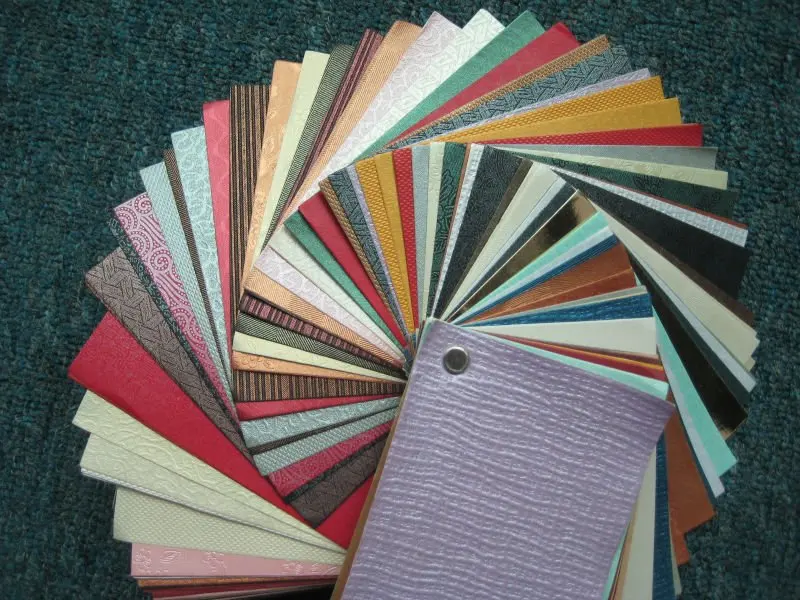 
PET metallized paper gold color embossed A4 