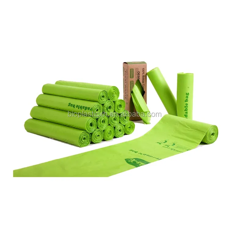 Biodegradable Garbage Bags Compostable Bin Liner  by   customized