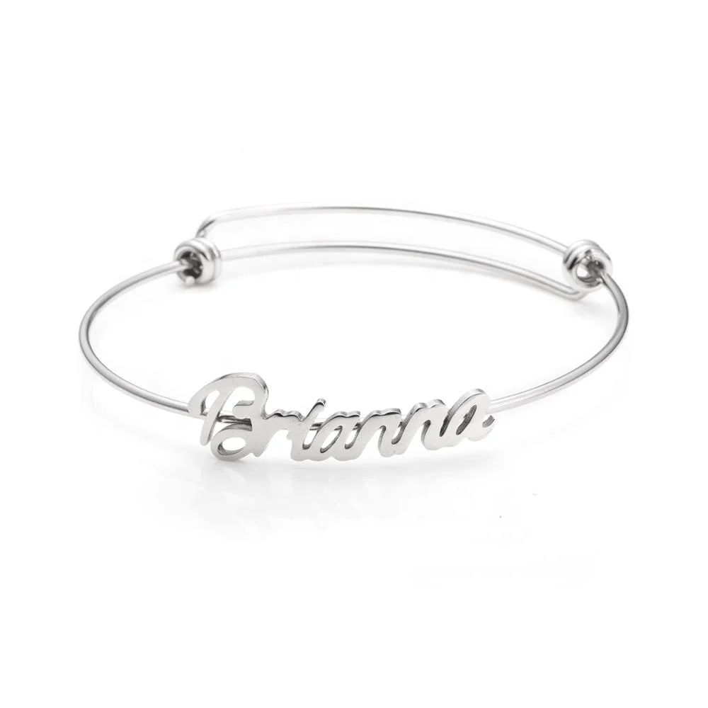 Wholesale 925 Silver Jewelry European New Design Adjustable Bangle Oem Name Bracelets For Baby