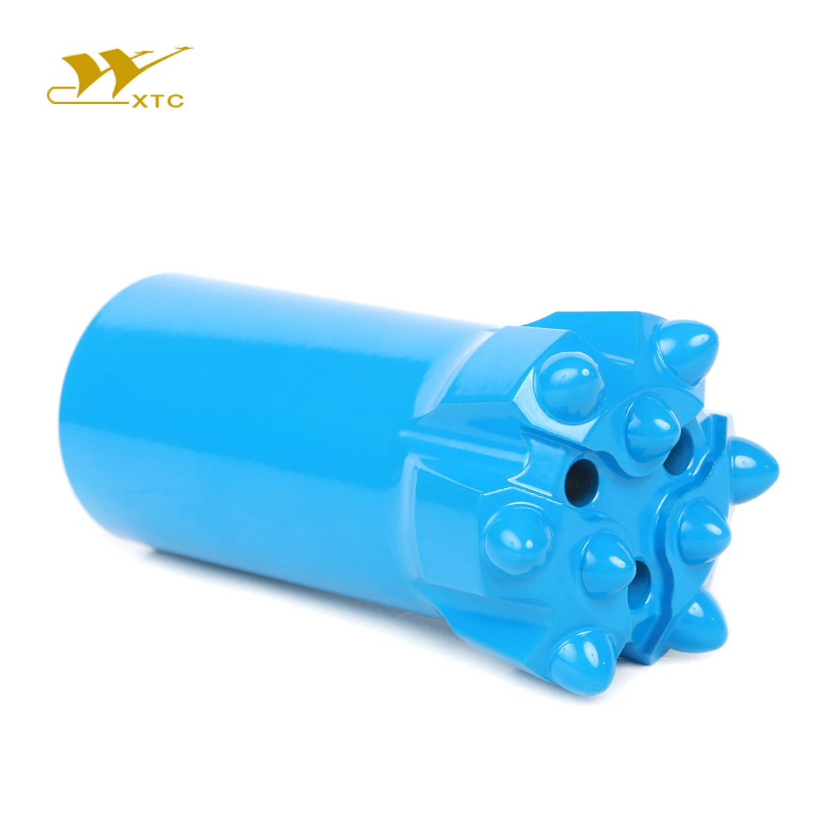 Expert in drilling engin Threaded Blue Tungsten Carbide Flat Face Hydro-electrical Etc. Tube Drill Bit Good Abrasive Tc Ball Tapered Button Bits Series Drilling tool making
