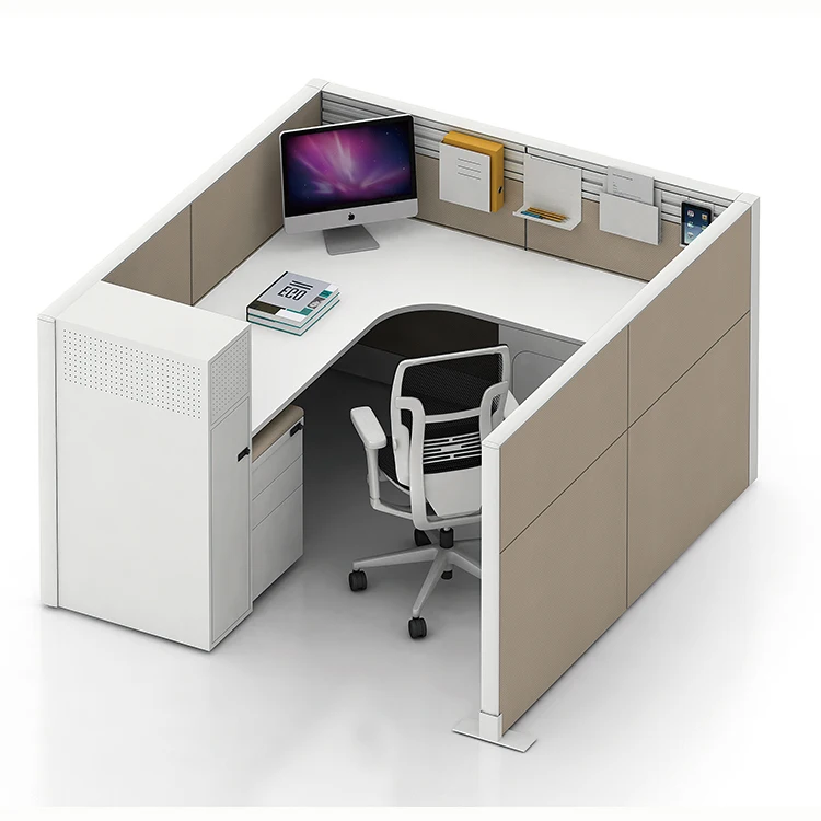 Modern office furniture customized executive workstation cubicle for 1/2/3/4/6/8 people free combination commercial furniture