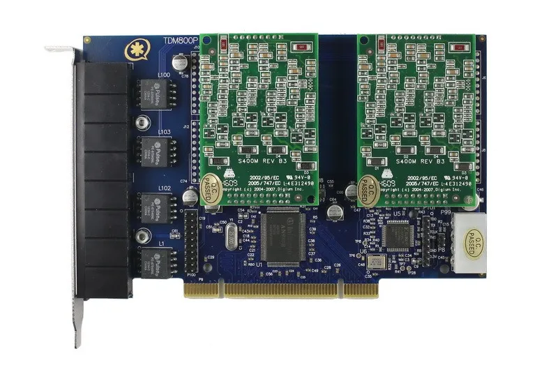 IIT TDM800P 8 портов с 8 FXO Asterisk card для Voip IP PBX Digium TDM800P Openvox A800P ATCOM AX800P FreePBX