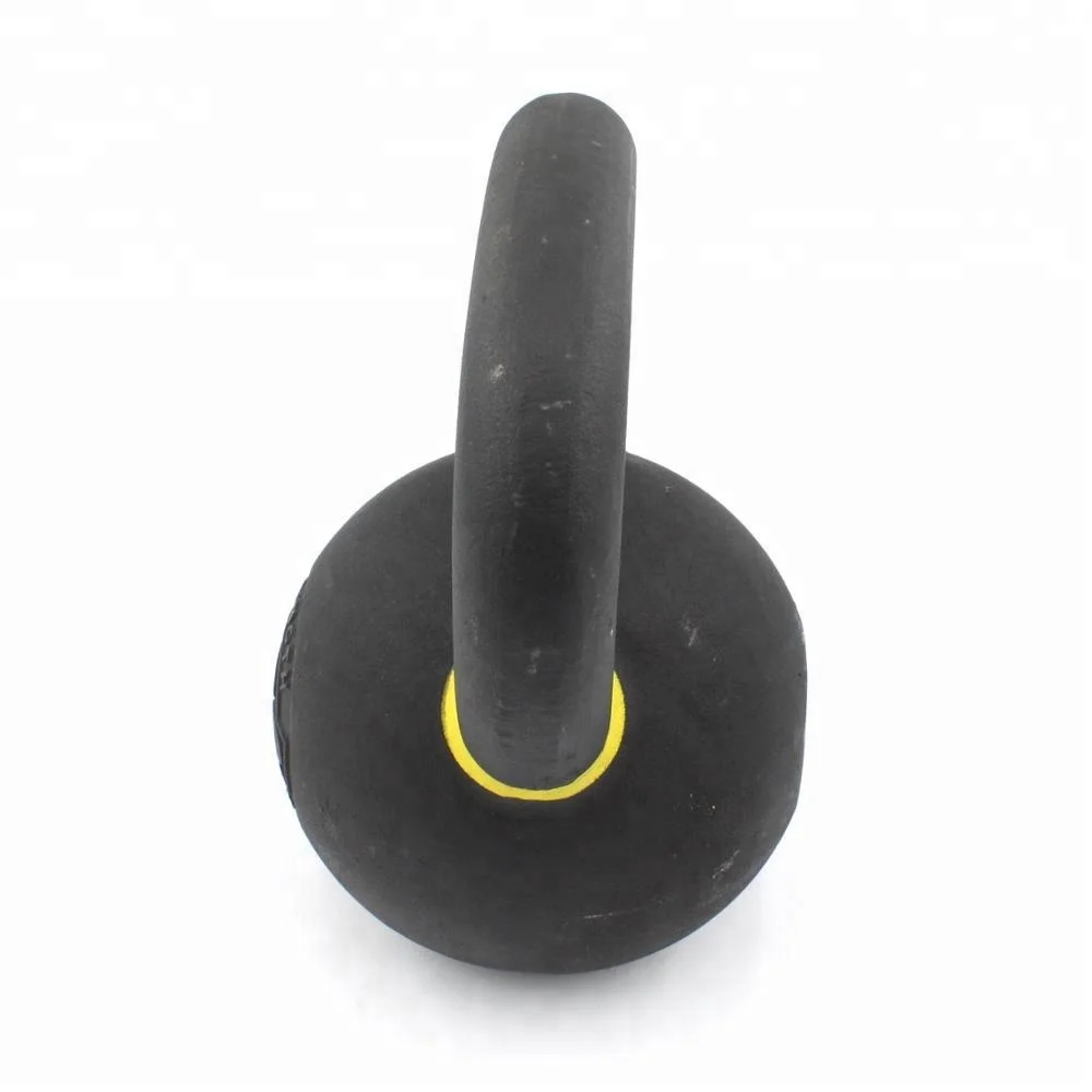 4kg 16kg 80kg Engraved KG LB Weight Black Powder Coating Yoga Fitness Customize Casting Iron Kettle Bell