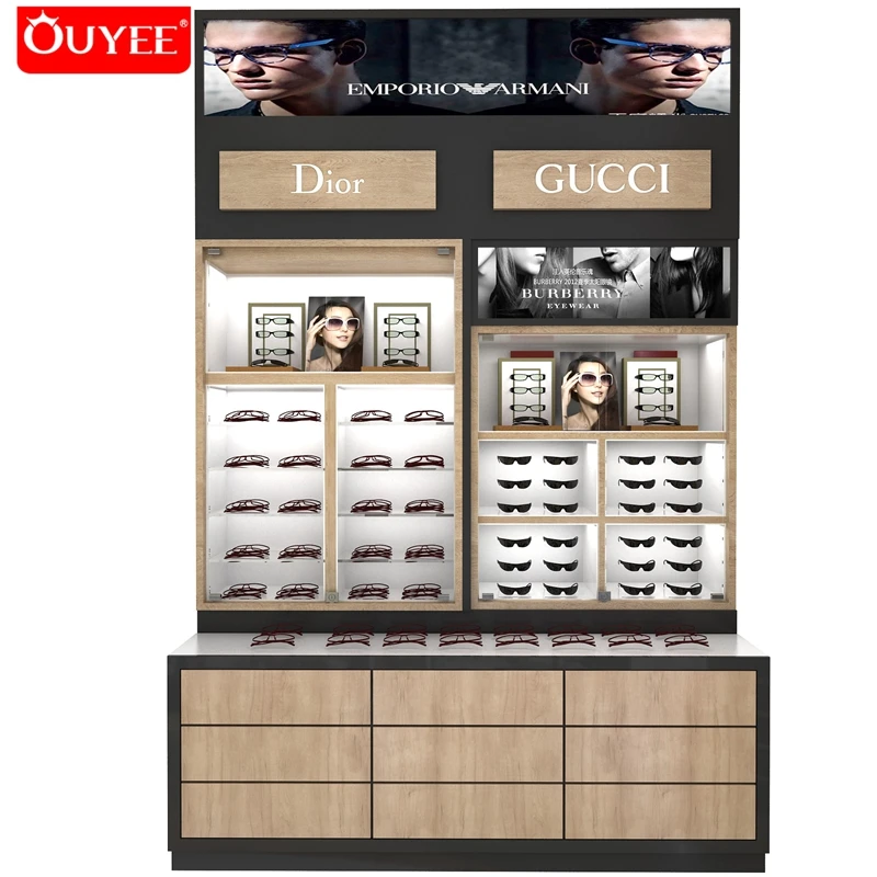 Simple Optical Store Design Display Showcase Eyeglasses Cabinet For Shop Decoration