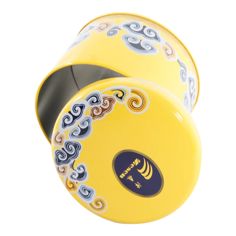 Custom size china supplier high quality airtight round tea tin cans