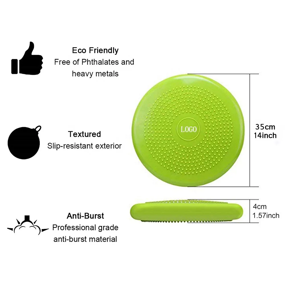Inflatable Stability Balance Disc Wobble Air Cushion Pad Knee Ankle Yoga Board Fitness