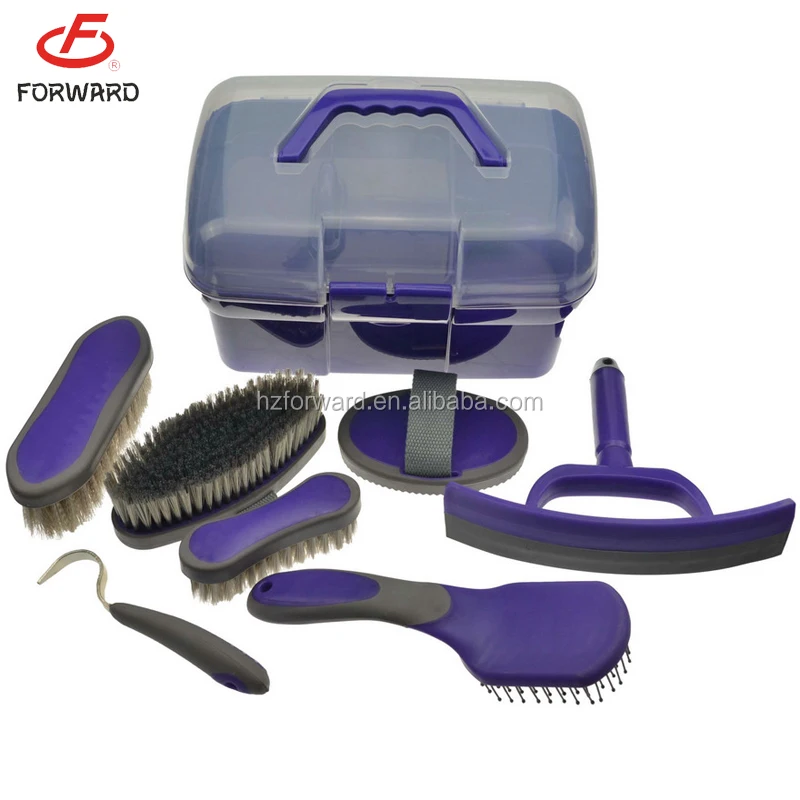
7pcs horse grooming kit box 