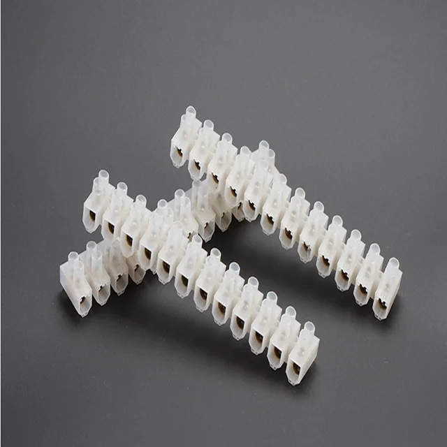 Factory Direct Sell H Type 12 Way Plastic Terminal Block 10 Pcs Pack
