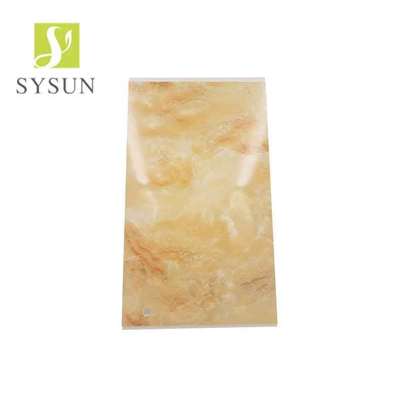 
300mm marble waterproof wpc plastic interior decoration wall panel pvc cladding 