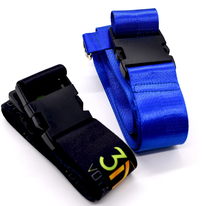 
Travelling suitcase accessory customized sublimation luggage strap with name card 