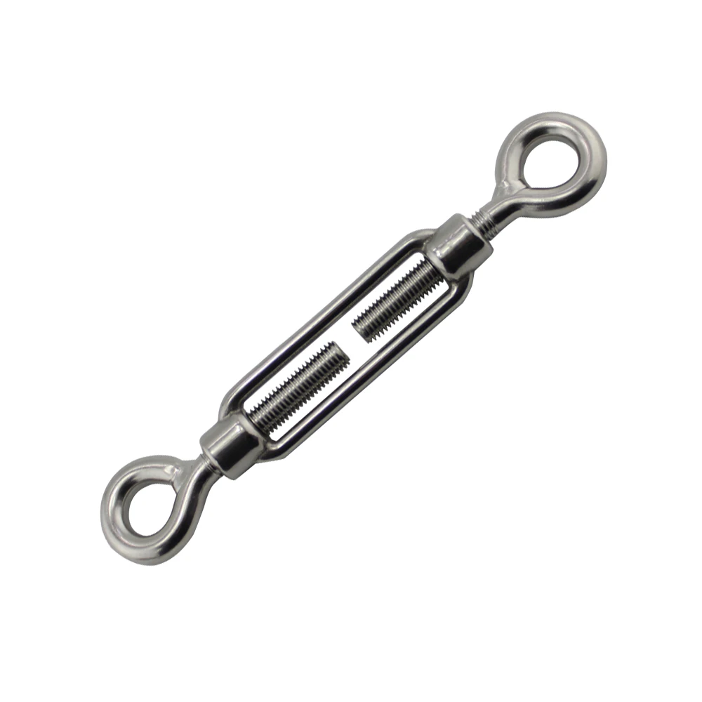 Factory Customize Eye Hook Turnbuckles Type 304/316stainless Steel for Cable/boat/wooden Furniture Open Body Turnbuckle European