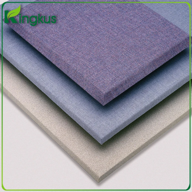 
Velvet sound absorbing fabric track acoustic panel 