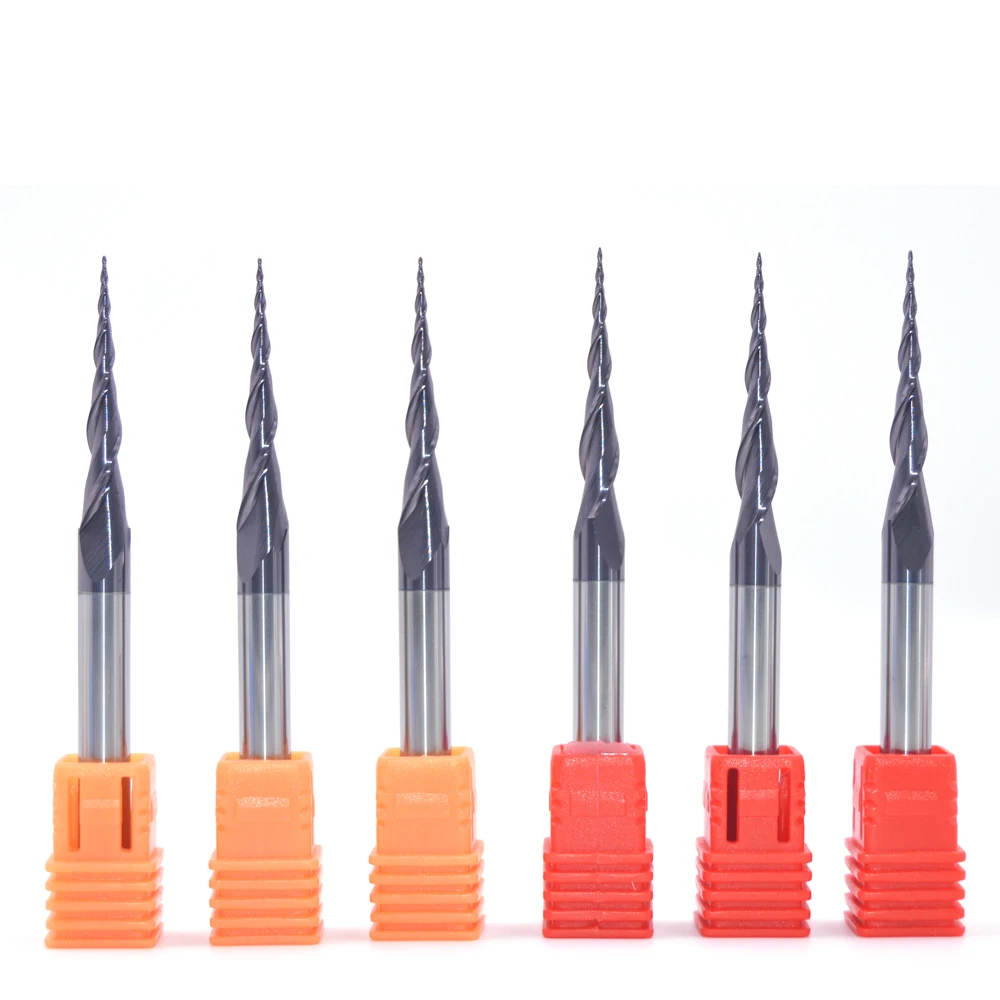 JACA-MDF Рабочая 4 флейты квадратный конусности Фрезы Биты/фасонно-фрезерный станок с ЧПУ режущая головка для деревообработки плоским дном в форме конуса