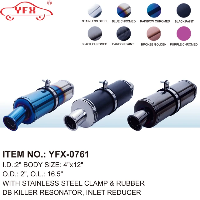 
T4 db killer racing motorcycle exhaust muffler blue exhaust motorcycle 