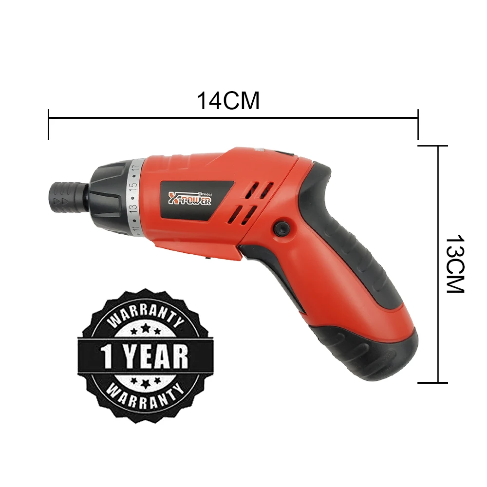 KCS615C-S13B 4.8V Ni-Cd rechargeable electrical screwdriver with folding handle and soft grip