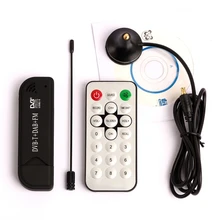 USB2.0 DAB FM DVB-T RTL2832 R820T SDR RTL-SDR E4000 Upgrade Verion Dongle Stick Digital TV Tuner Receiver IR Remote