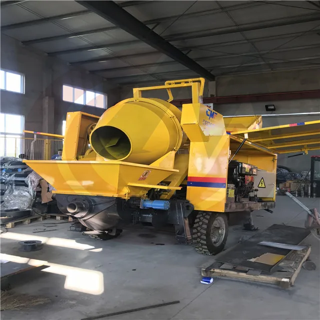 
Manufacturer supply diesel concrete pump with mixer to India market 