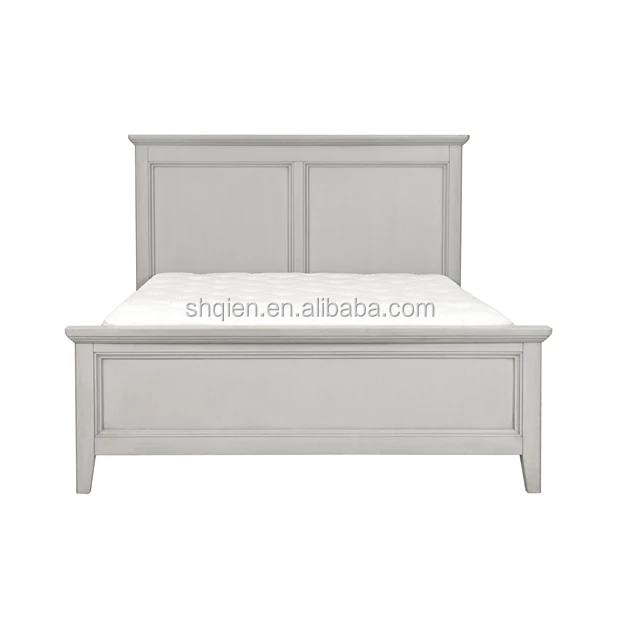 High quality modern American style solid wooden queen bed wholesale for bedroom furniture