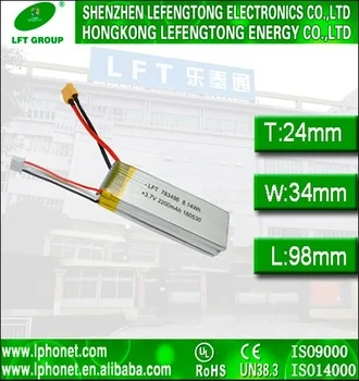 Long Life 2000mah 11.1v Lipo Battery for Electric Bicycle with 30C 783496
