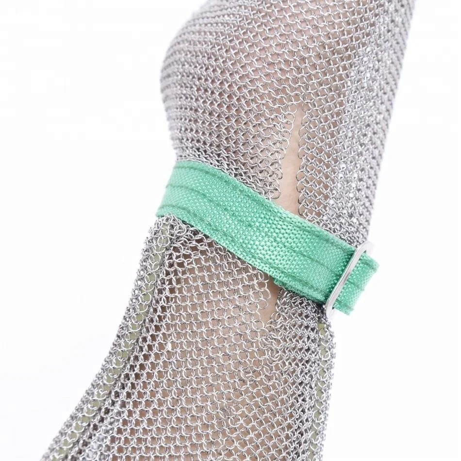 stainless steel wire mesh cut resistant gloves