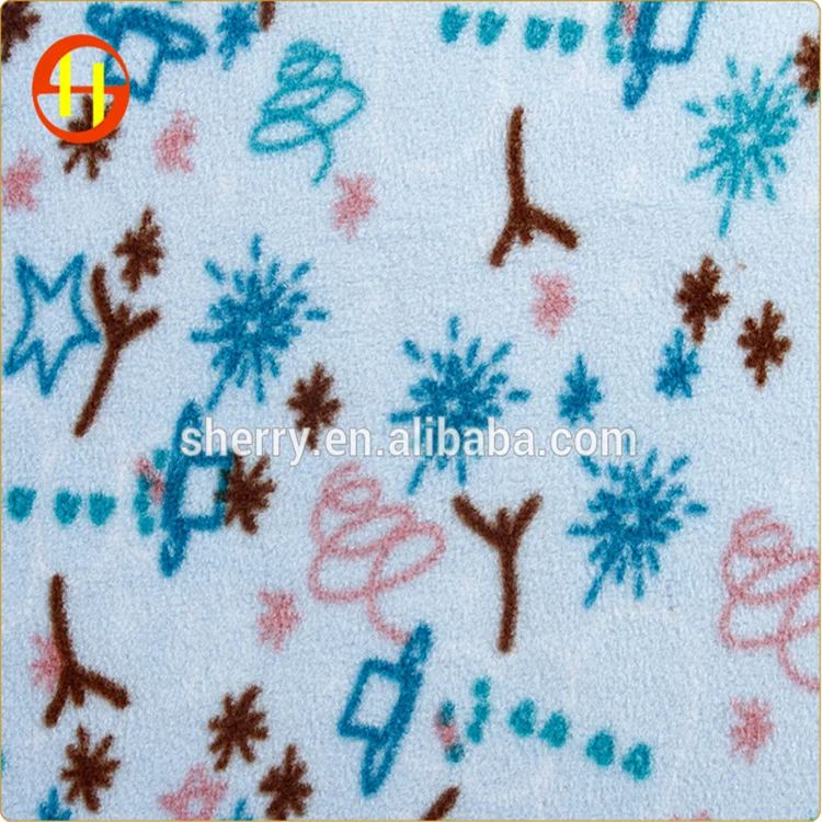 factory direct price cloth print design 100 polyester mirco polar fleece fabric for dress
