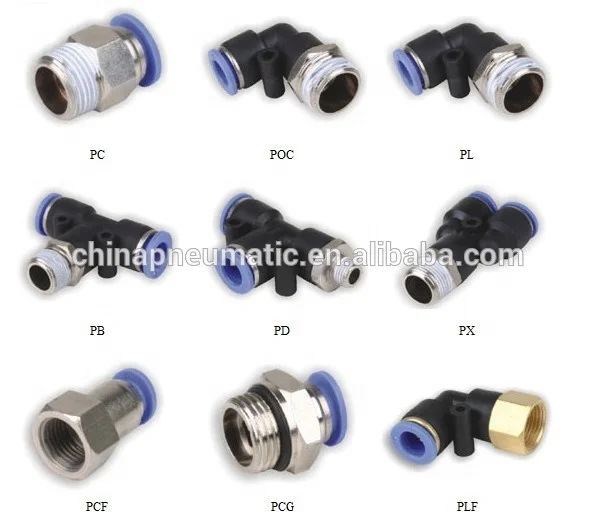 all kinds of pipes and fittings PZA4 O.D 4mm 4 way cross pneumatic union equal plastic tube connector