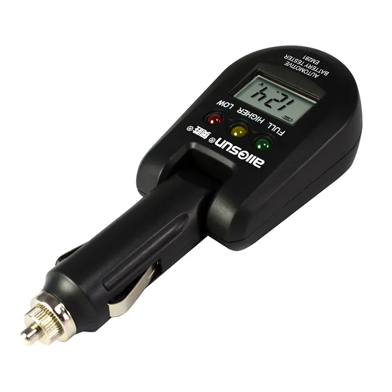 Allosun EM281 Automotive Battery Tester Digital Display 12v Led Digital Car Battery Tester