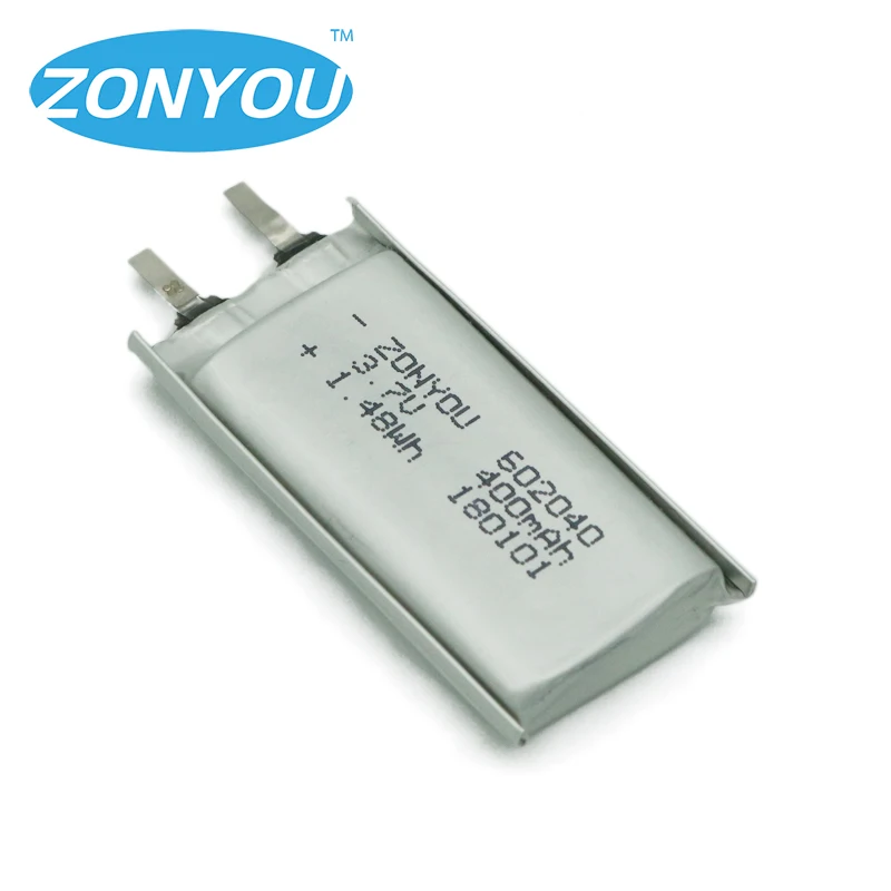 Manufacturer wholesale 3.7v 400mah 602040pl lithium polymer battery for speakers