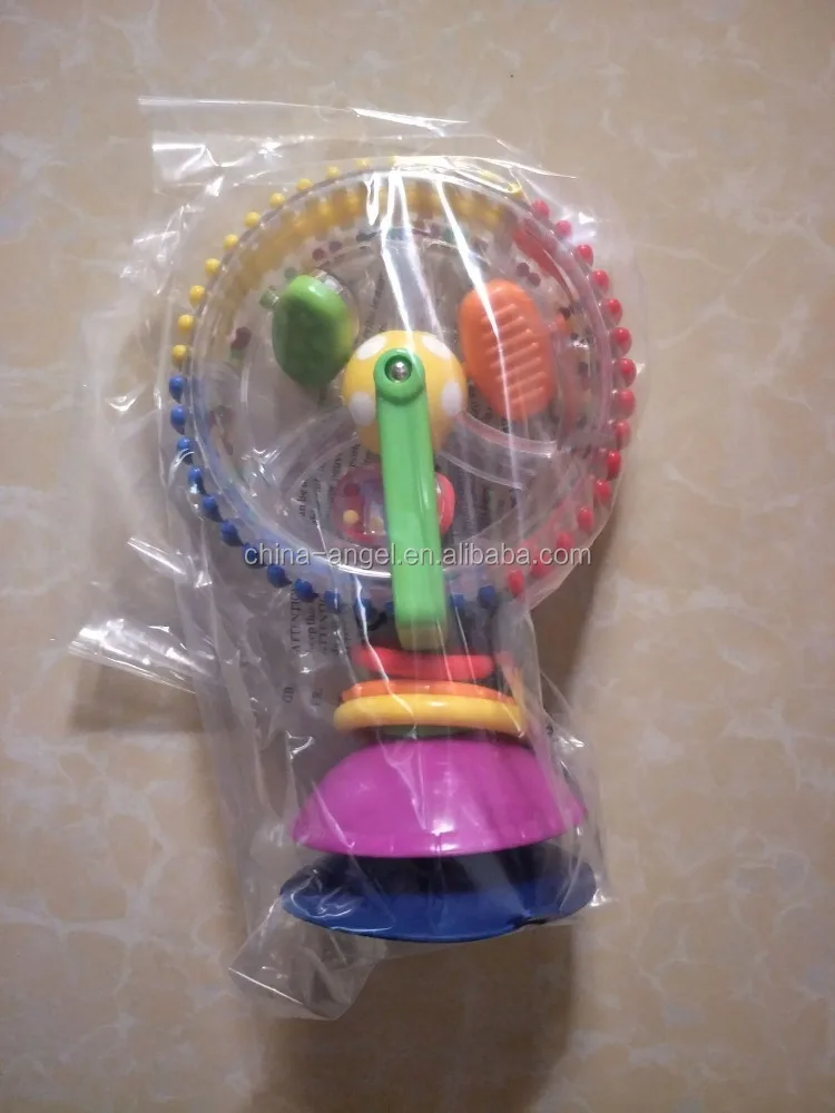 Baby Toy Three-color model Rotating Windmill Noria Stroller Dining Chair with suction cups Educational Toys For Babies