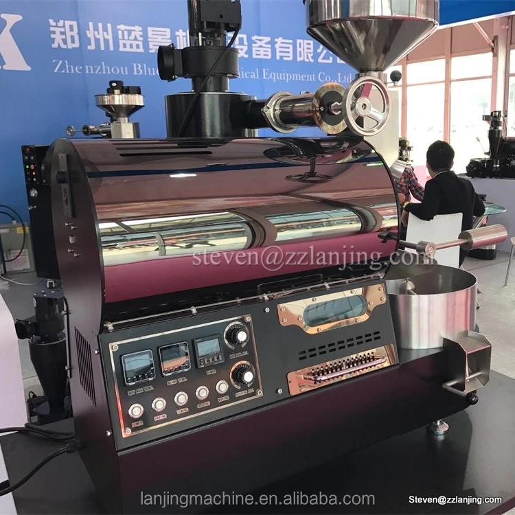 2 year warranty coffee roasting machine 1kg 2kg electric gas coffee roaster with data logger artisan roaster