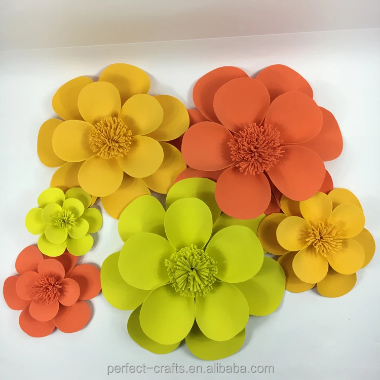 Handmade paper flowers for stages decor