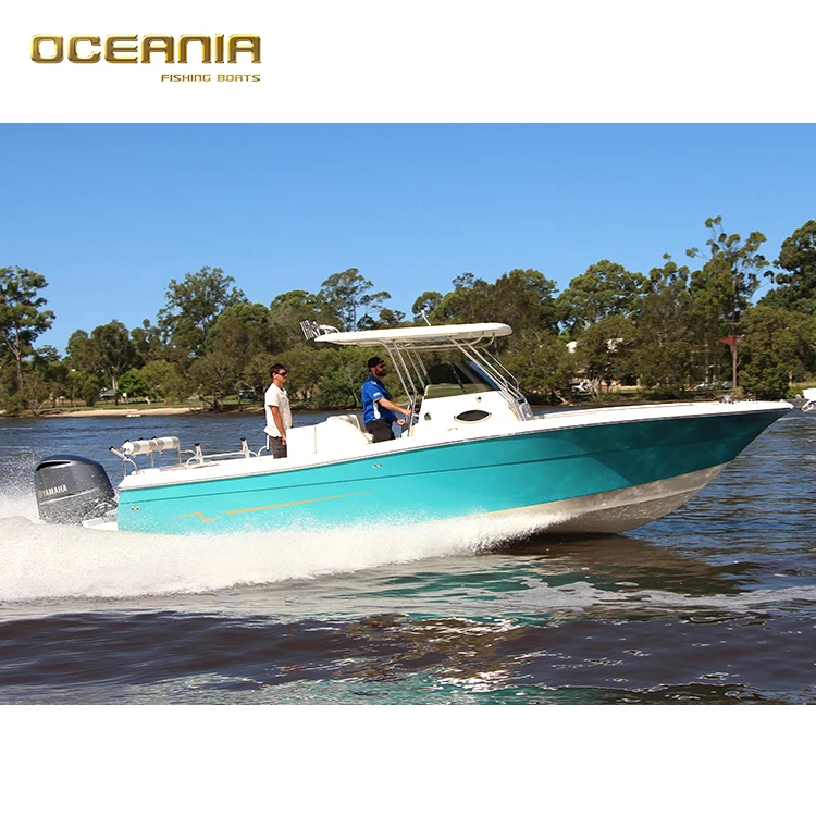 Speed fiberglass center console tuna fishing boat for sale