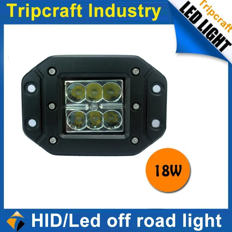 8PCS/LOT! 18W LED WORKING LAMP For 4x4 OFF ROAD ATV TRUCK BOAT UTV WORKLIGHT car accessories