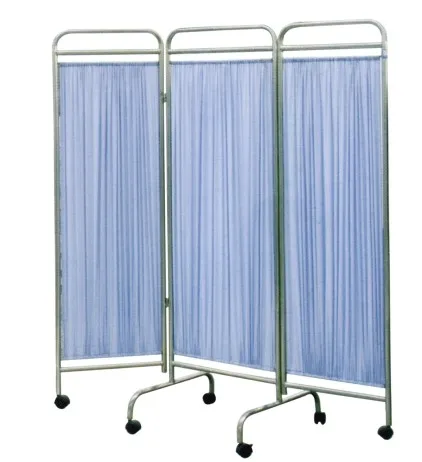Iron Material Medical Bedside Screen Three Folding Hospital Ward Screen