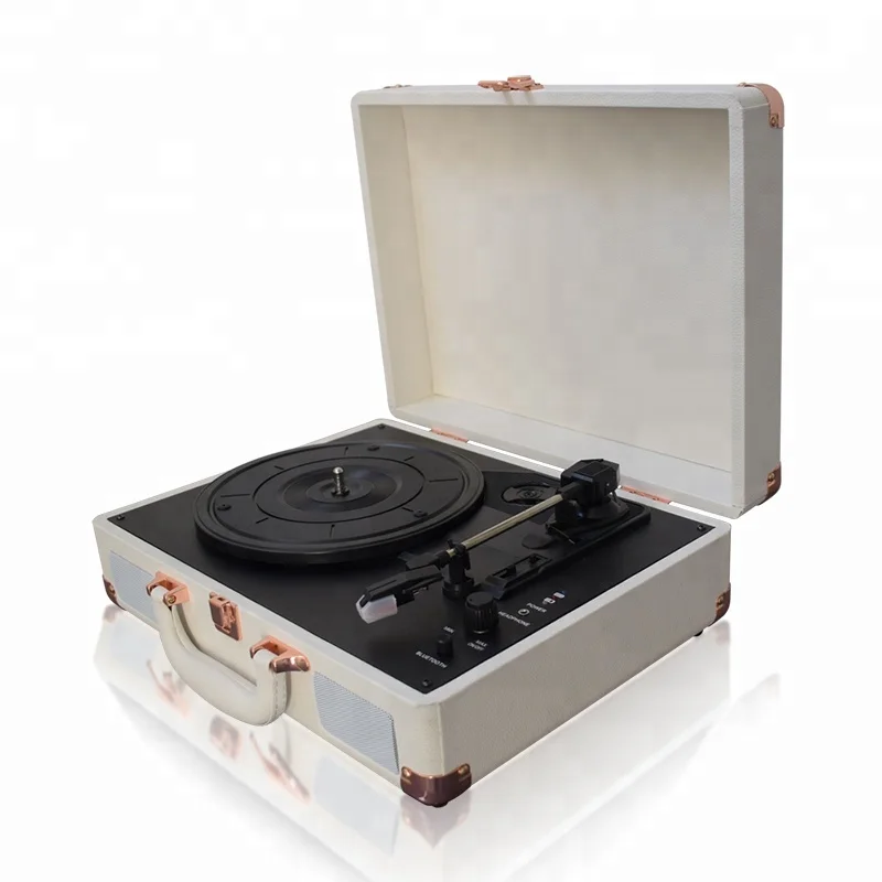 Wholesale Vintage Turntables Vinyl Turntable with USB, Blue Tooth, Aux-in, Headjack