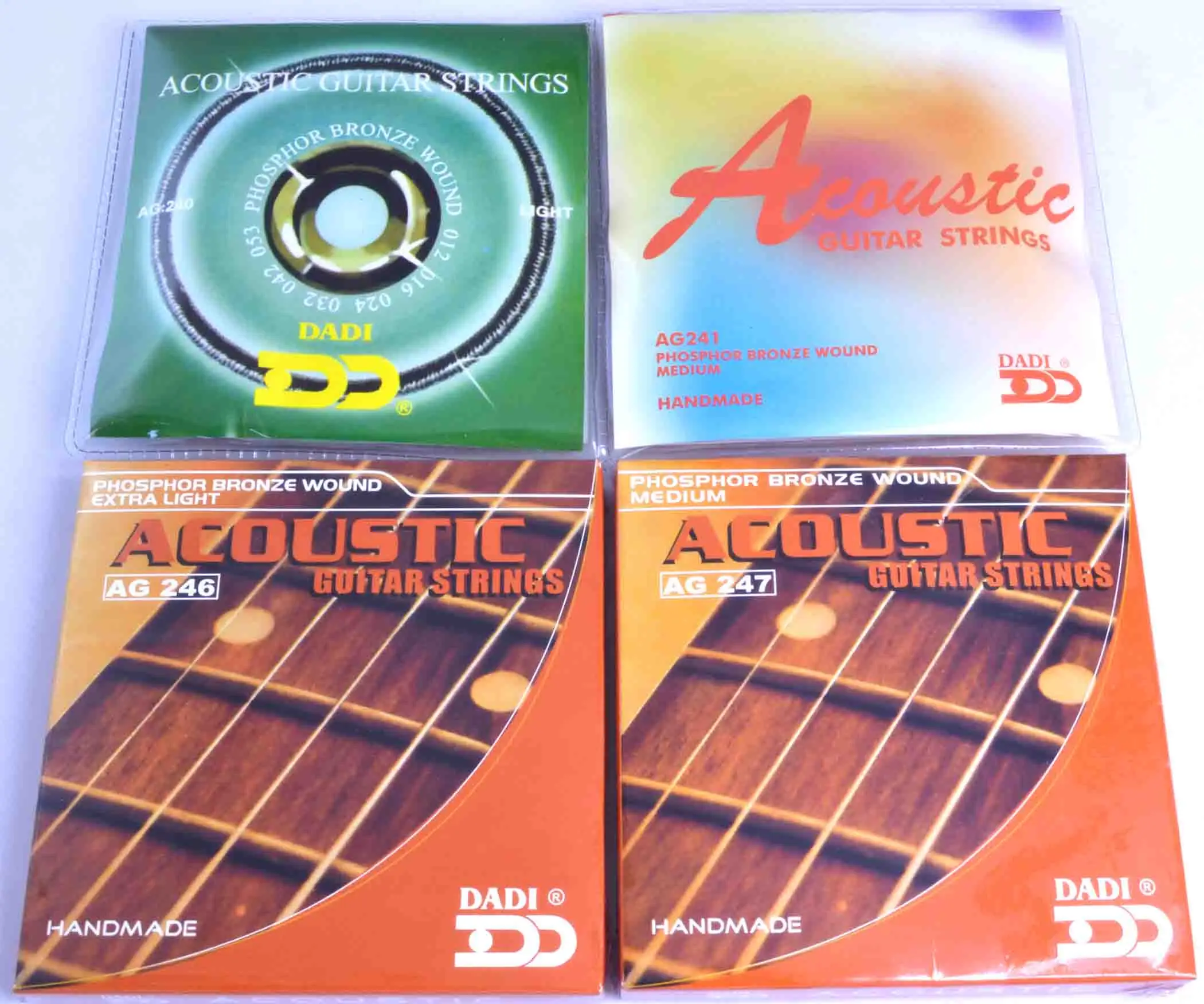 DADI Amazon wholesale various gauges ball end steel bronze wound string ACOUSTIC GUITAR STRINGS,custom service
